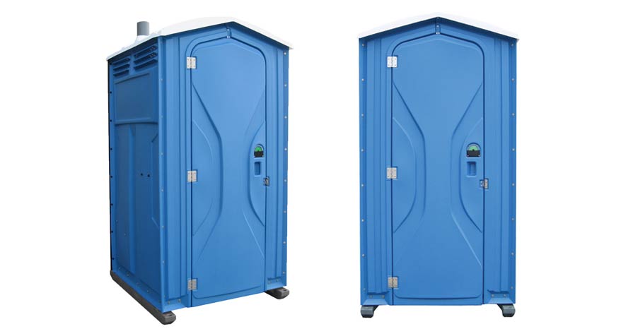 Long-term porta potty units on site in Cypress, California